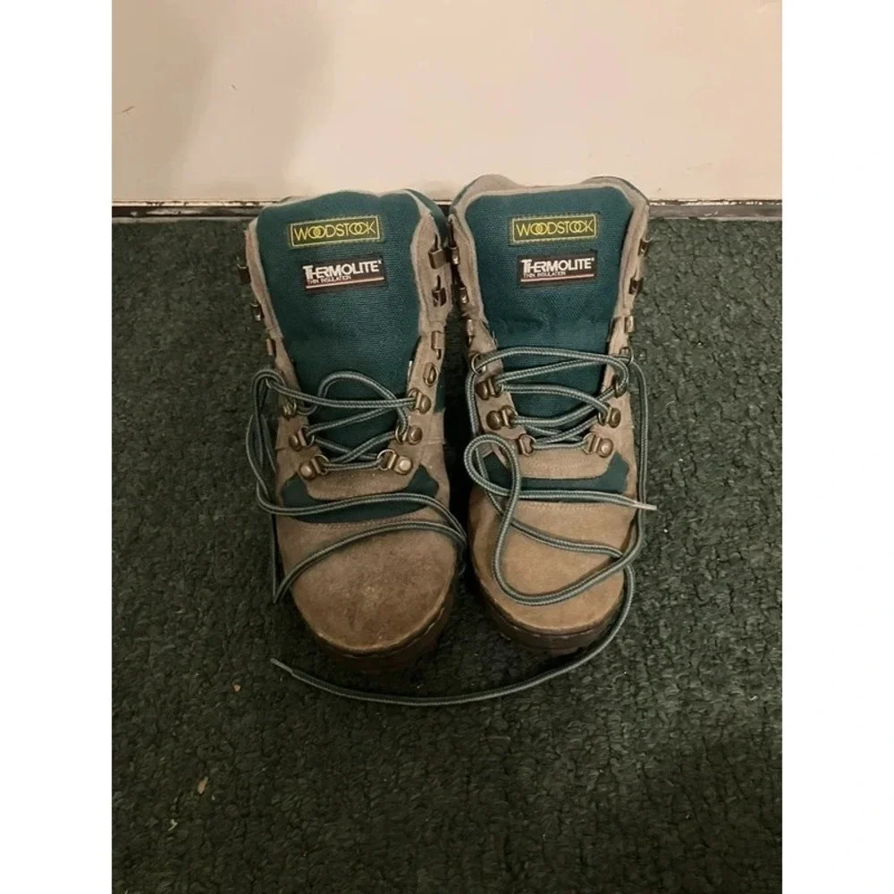 VTG WoodStock 70s-80s Thermal Insulation Boots Sz 10 Outdoors Hiking Gorpcore